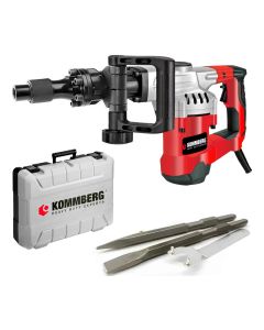 KOMMBERG MARTILLO DEMOLEDOR HEX 17MM 1500W 20 JOULES 2 CINCELES (KB-D40EX)