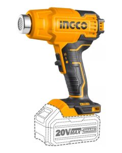 PISTOLA DE CALOR 20V INGCO + ACCESORIOS S/ BAT HGLI2002