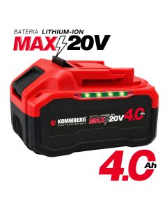 Bateria Litio Ion Max 20v 4.0ah Kommberg