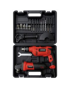 Kit Kommberg Amoladora Angular 820w + Taladro 650w