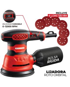 Lijadora Roto Orbital Palma Kommberg 300 w 125 mm 12000 rpm