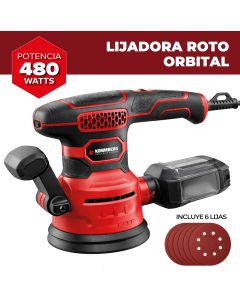 Lijadora Roto Orbital Kommberg + 6 Lijas KB-LRO480