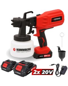 Equipo Pistola Pintar Inalámbrica 20v + 2 Baterías