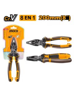 INGCO ALICATE ELECTRECISTA 8"- 8 FUNCIONES EN 1(HMFCP28200)