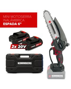Motosierra Mini Kommberg 6 Pulgadas Inalámbrica Con Maletin