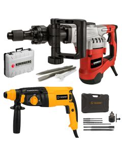Combo Kommberg Martillo Demoledor 1500w + Rotomartillo 850w