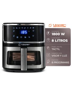 Freidora De Aire Upper 8 Litros Táctil Digital 1800w 