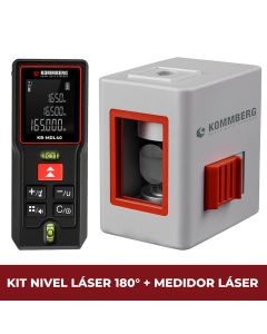 Combo Kommberg Nivel Laser 180 + Medidor Laser 40m